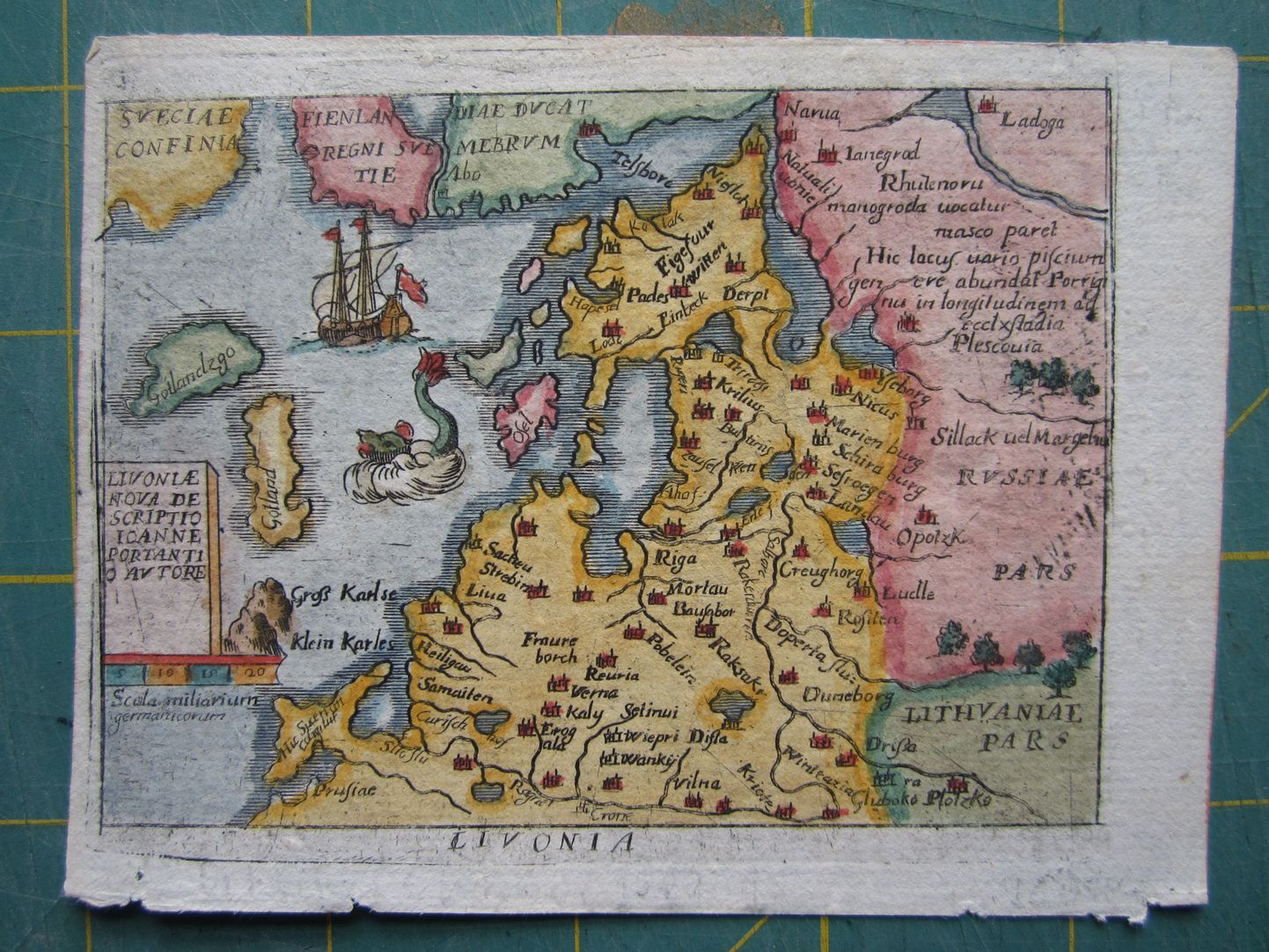 Itaalia 1655. aasta kaart Balti regioonist