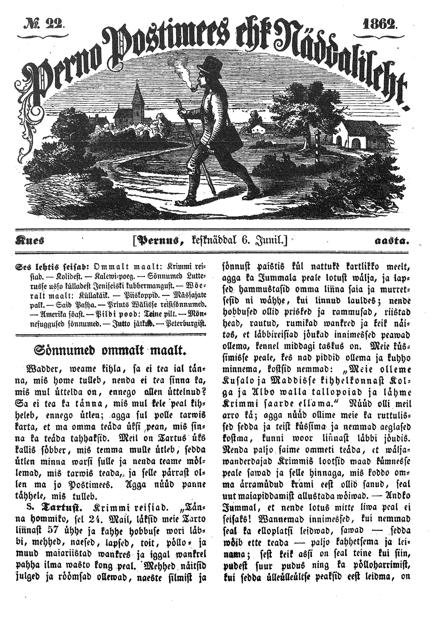 Perno Postimees 6.06.1862