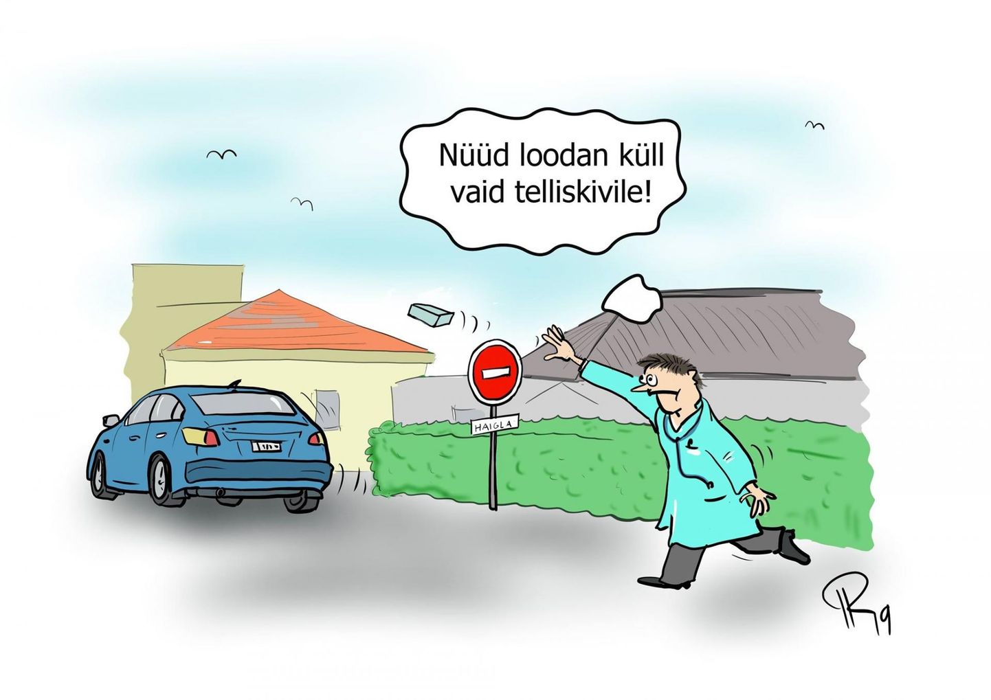 Karikatuur Priit Koppel