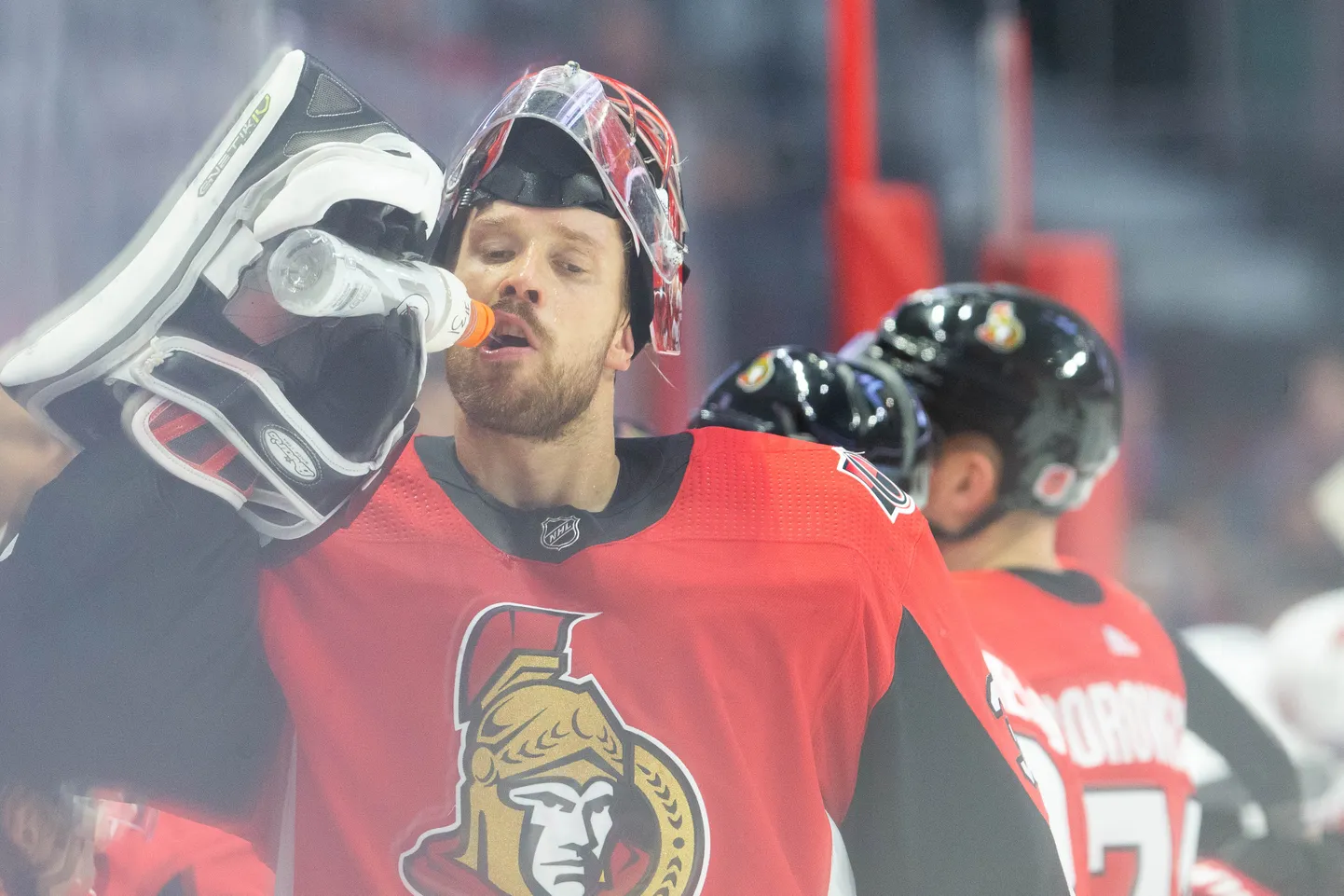 Jäähokiklubi Ottawa Senatorsi väravavaht Anders Nilsson (31).