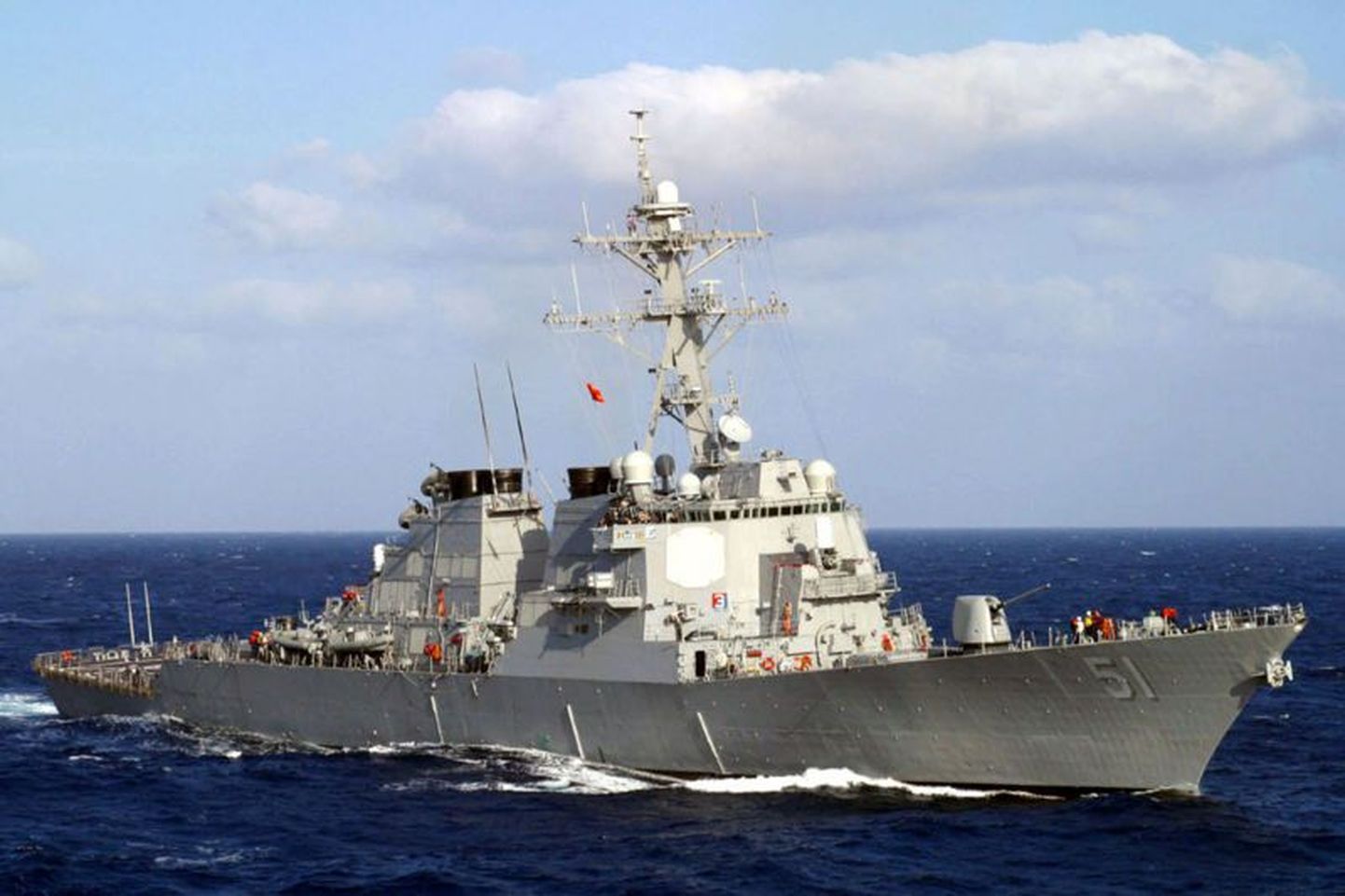 USA mereväe Arleigh Burke'i klassi hävitaja, ka Stout on sama tüüpi alus.