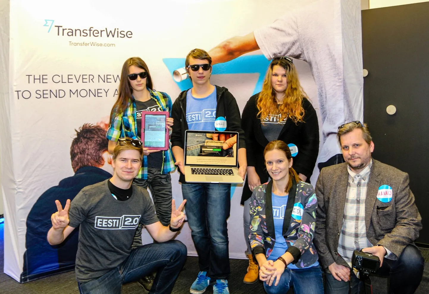 Mai kooli õpilased TransferWise'i korraldatava Challenge-sarja avaüritusel.