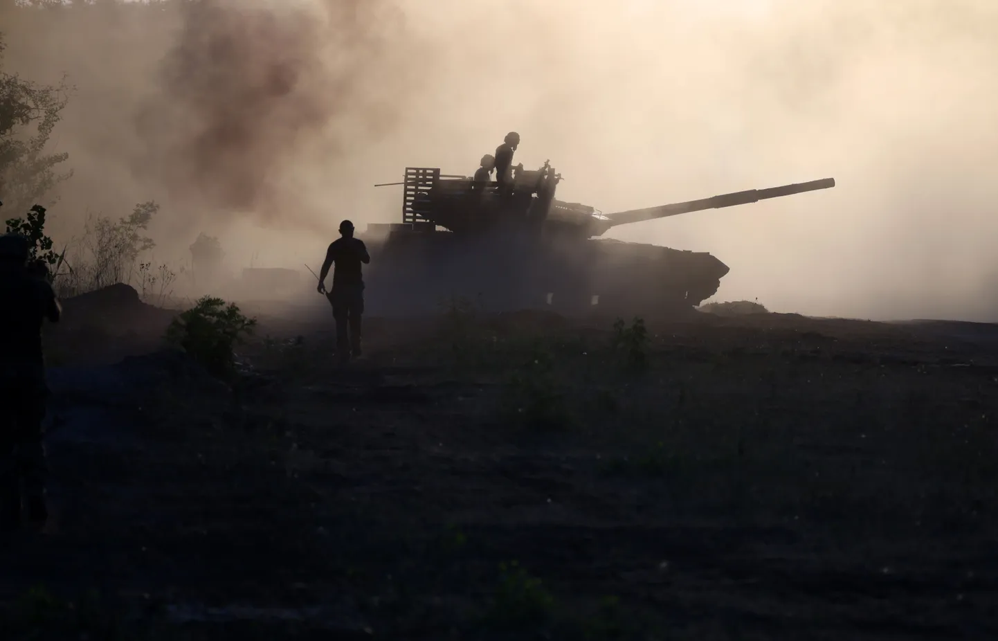 Ukraina tank Donetskis.