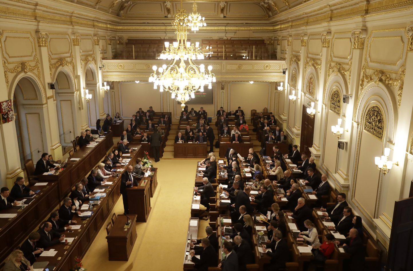 Čehijas parlamenta sēde. Ilustratīvs attēls.