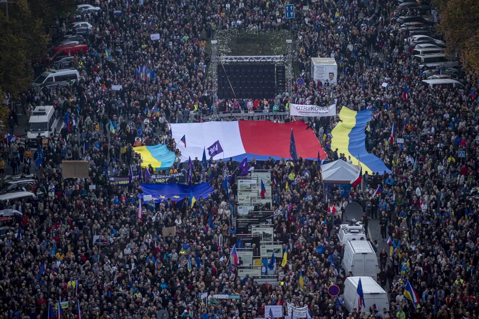 Ukraina toetusmeeleavaldus Prahas.