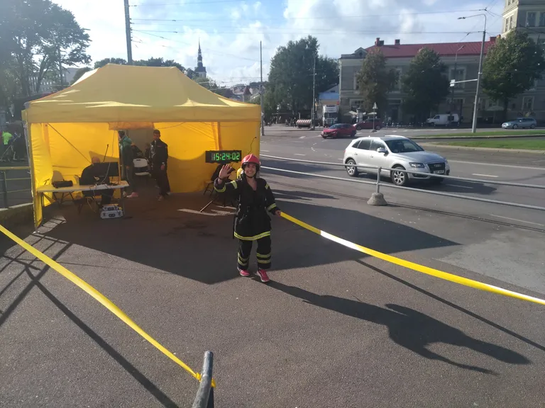 Grete Arumäe oli Viru hotelli trepil Pärnu naistest kiireim.