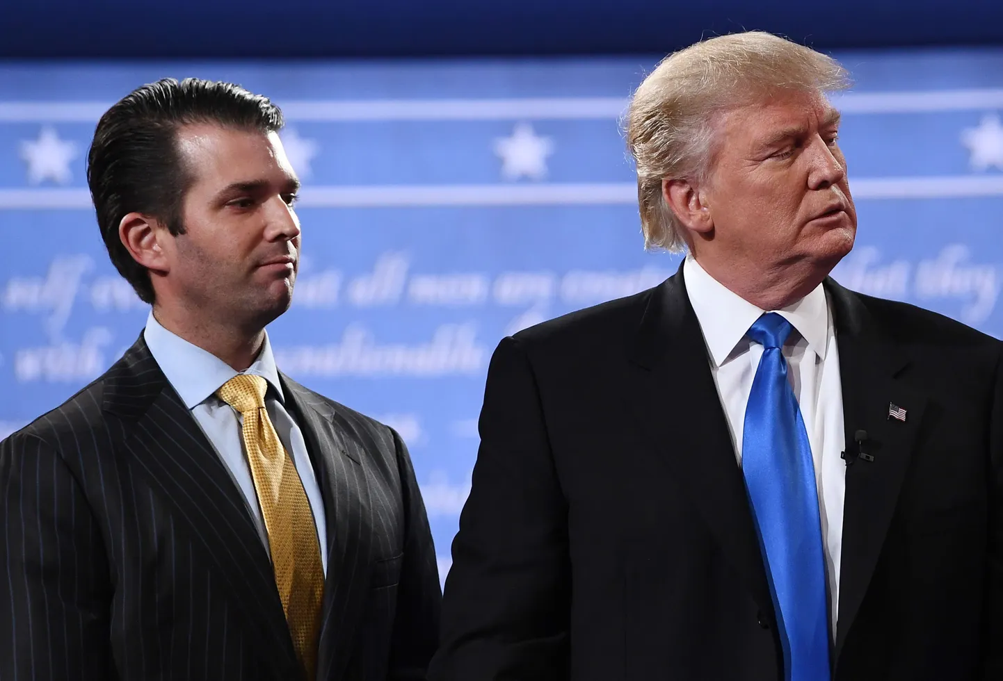 Juunior ja seenior. Donald Trump noorem (vasakul) ja president Donald Trump.