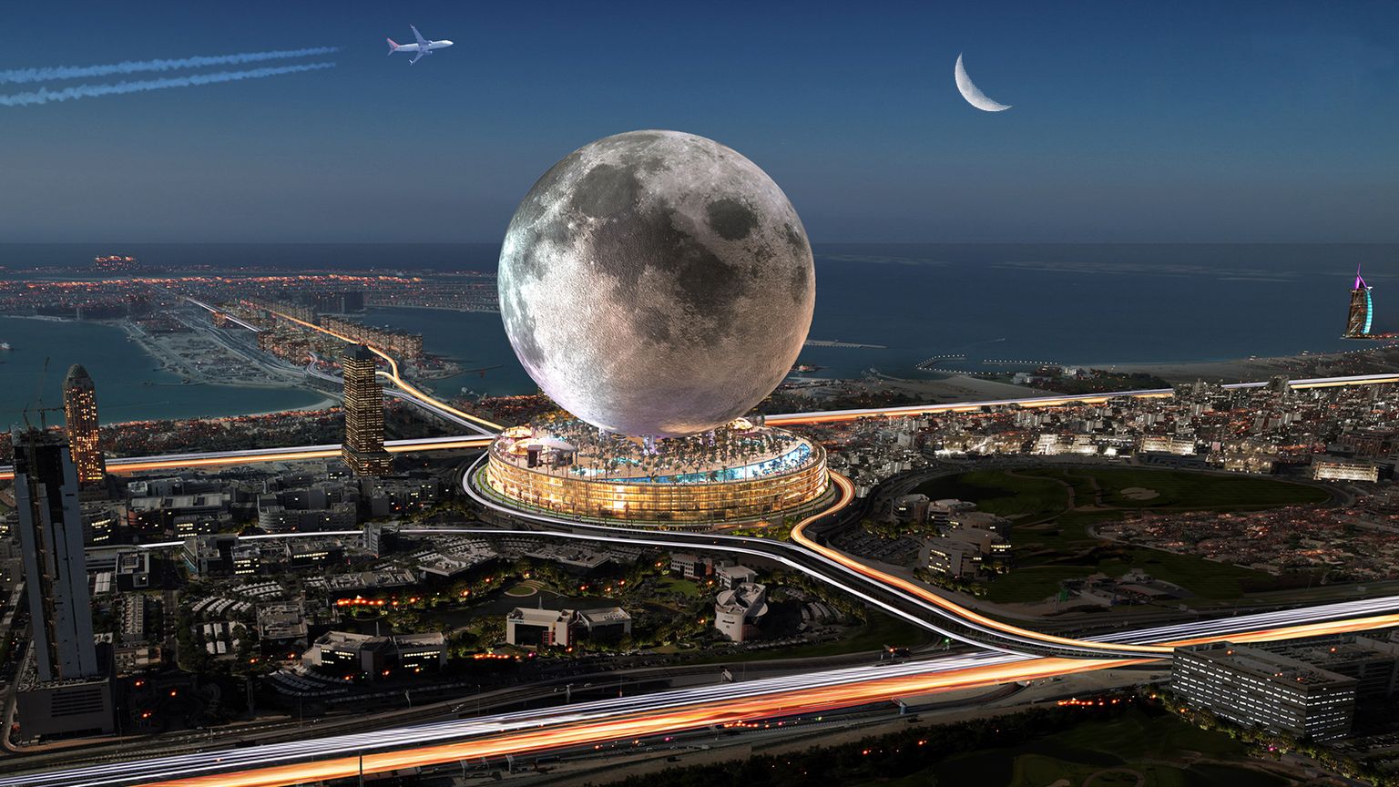 Selline näeb arhitektide ettekujutuses välja tulevane hotell Kuu.