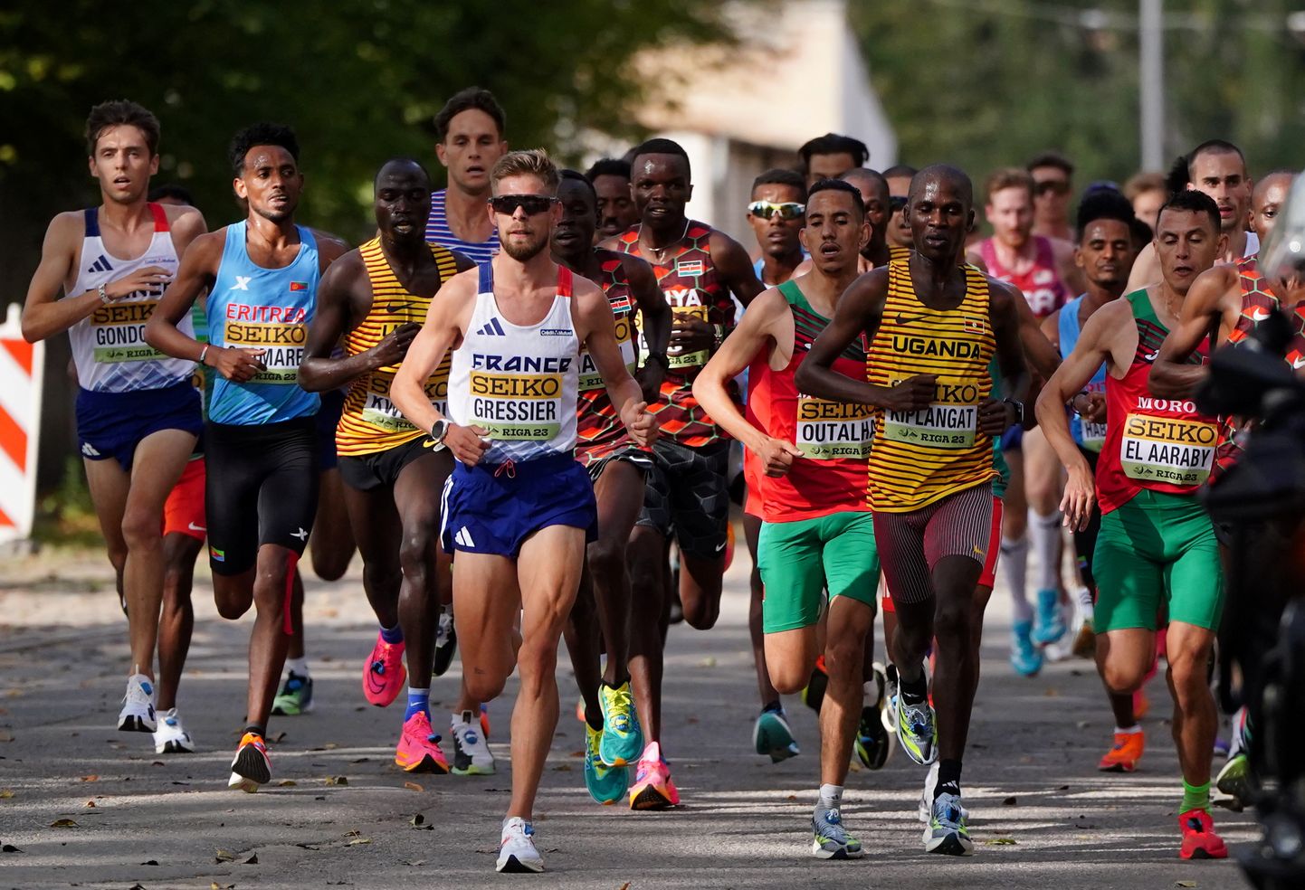Pasaules čempionāts skriešanā 21 km elites vīriešu skrējējiem.