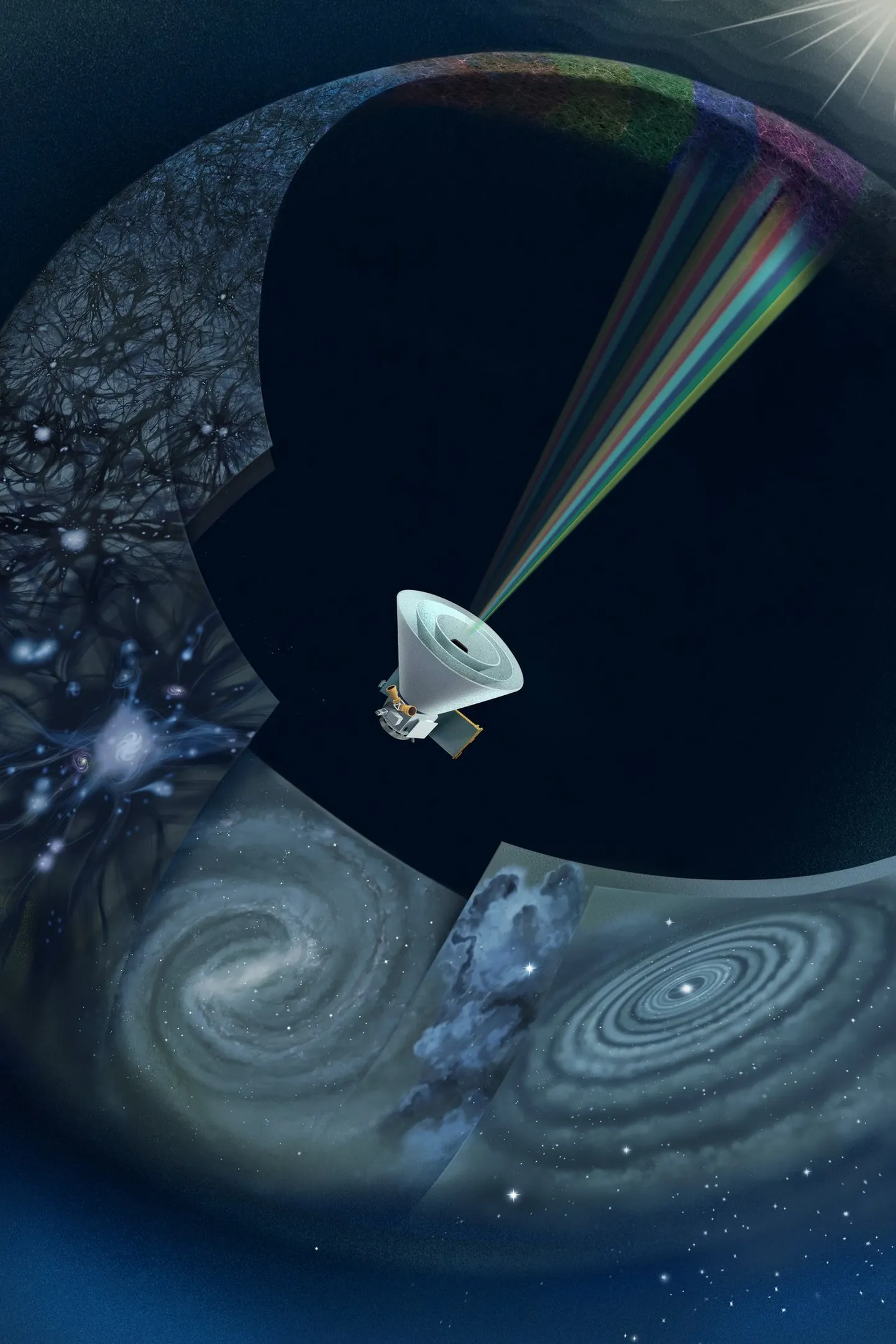 SPHEREx missiooni plakat.