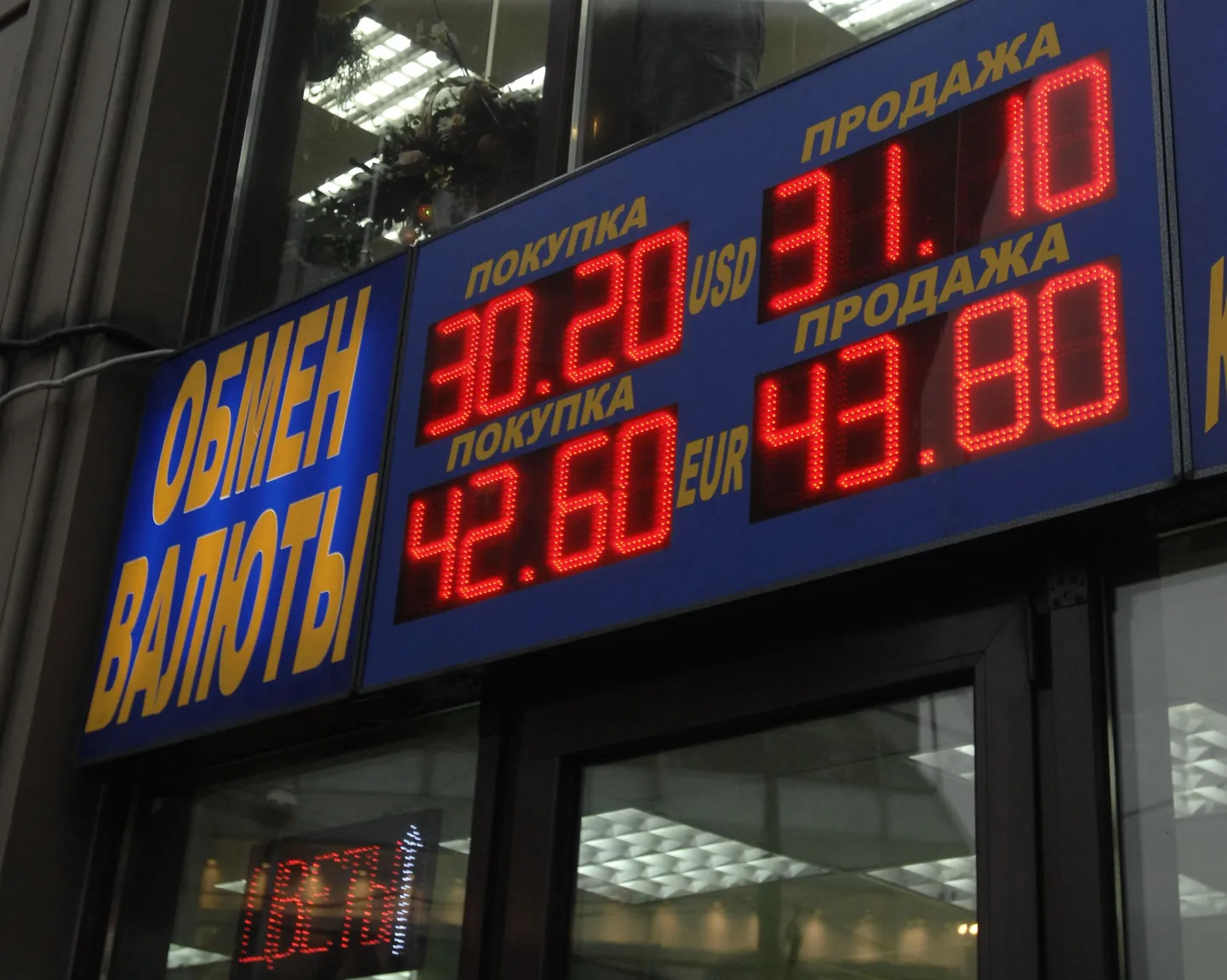 Valuutakursid Moskvas täna