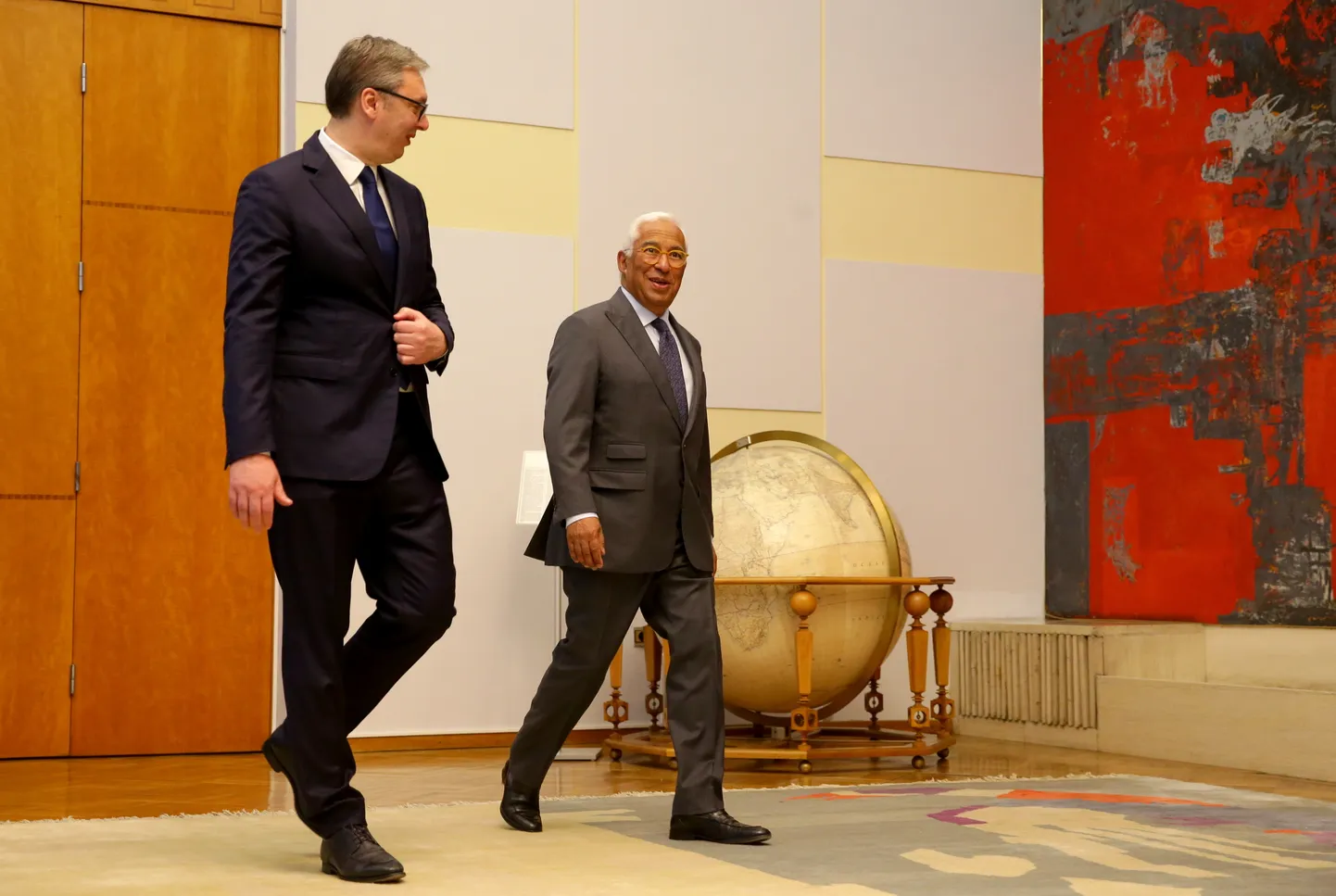 Serbia president Aleksandar Vučić ja Euroopa Ülemkogu alaline eesistuja António Costa.