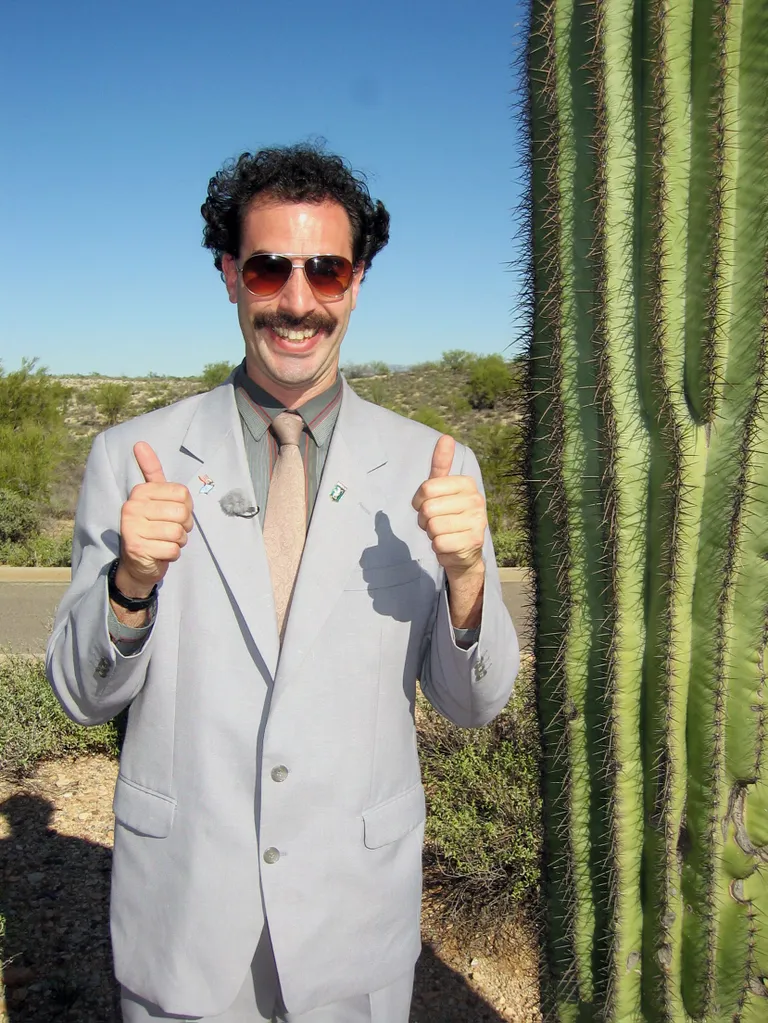 Sacha Baron Cohen Boratina 2006. aasta filmis «Borat: Cultural Learnings of America for Make Benefit Glorious Nation of Kazakhstan»