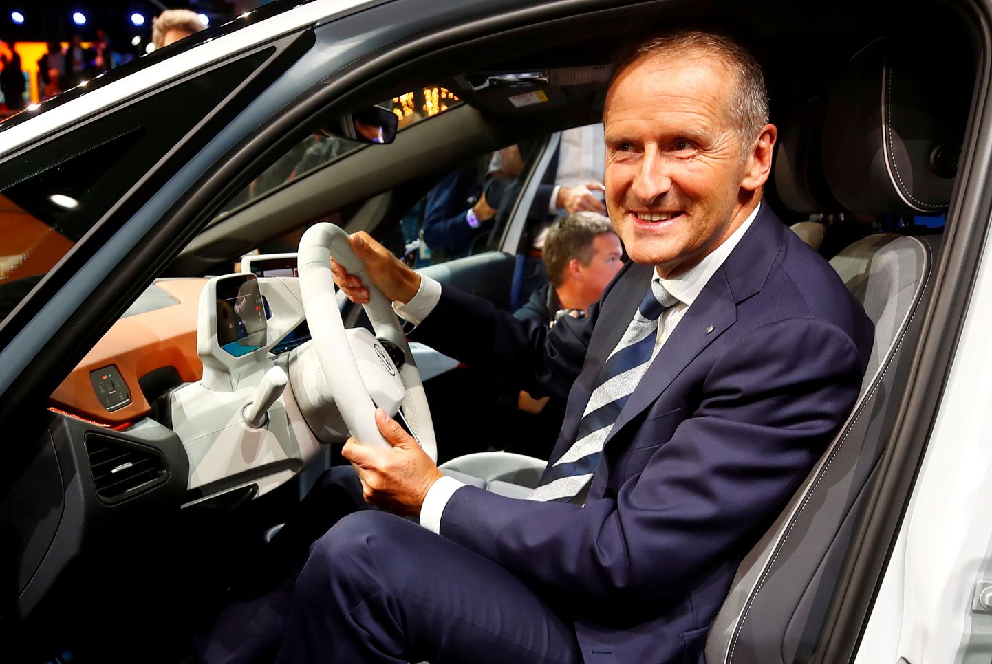 Volkswageni juhatuse esimees Herbert Diess Frankfurti automessil 2019. aastal.