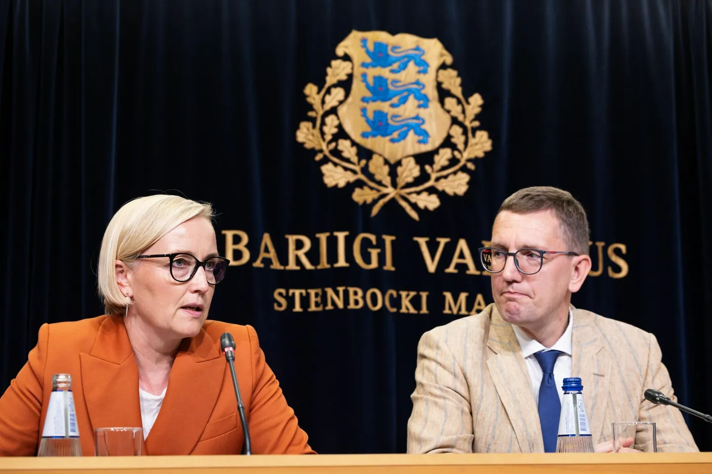 Eesti 200 esimees, haridus- ja teadusminister Kristina Kallas ja Reformierakonna esimees, peaminister Kristen Michal.