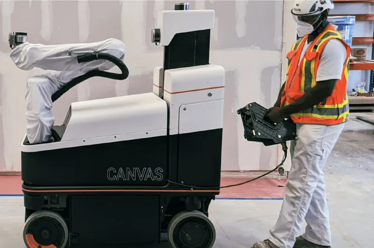 Canvase loodud ehitusrobot.