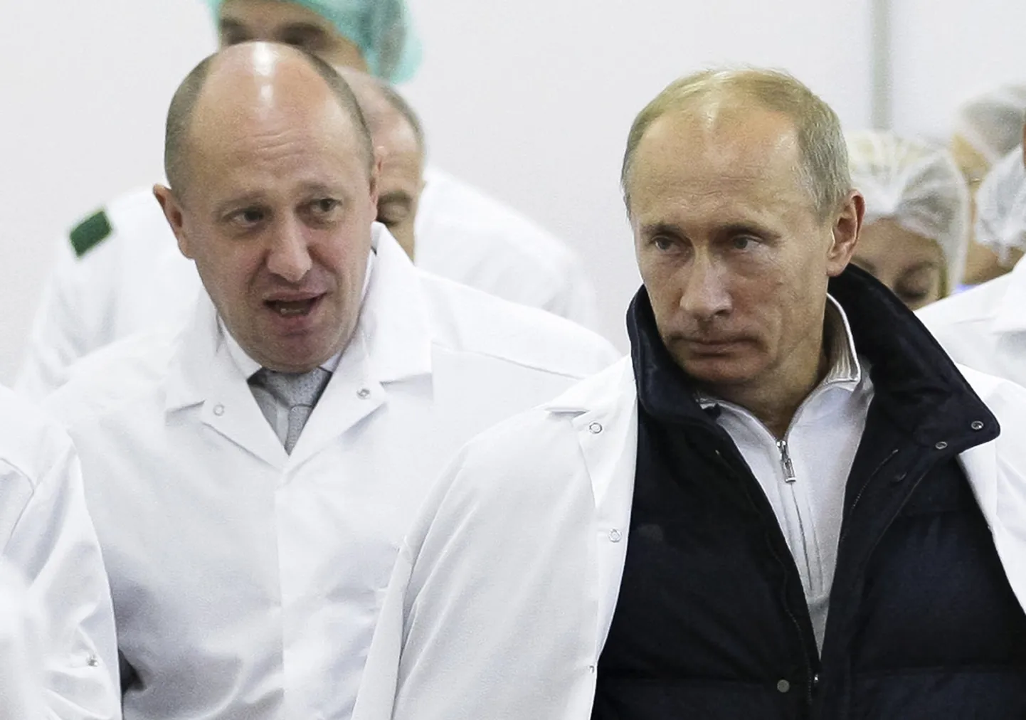 Jevgeņijs Prigožins un Vladimirs Putins 2010.gadā