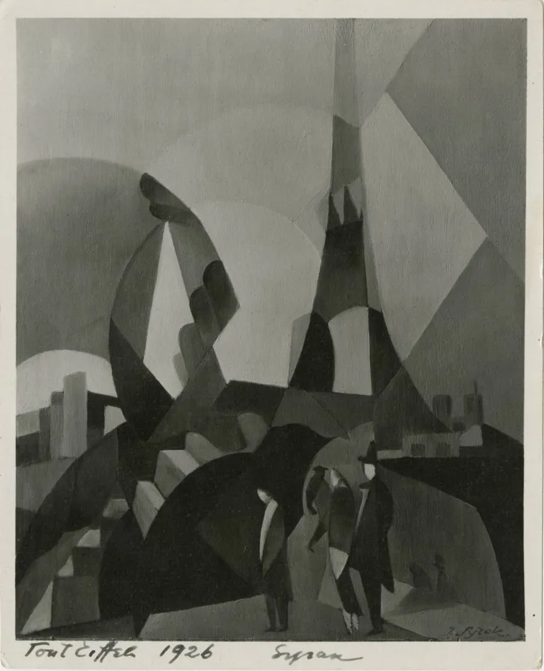 Jaan Siirak. Eiffeli torn. 1926. Õli