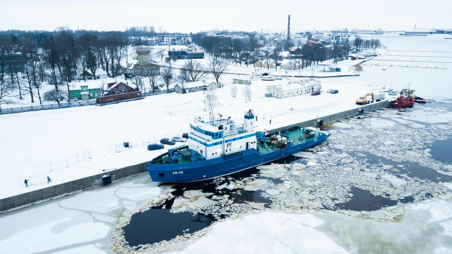 Jäälõhkuja EVA-316 hooaeg Pärnu ja Liivi lahel kestis ligemale 100 päeva.
