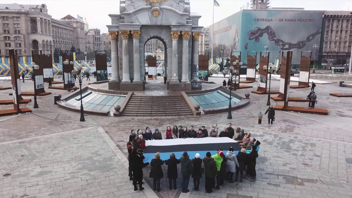 Ukrainlased eestlastele laulmas.