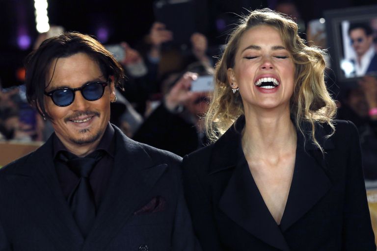 Johnny Depp ja Amber Heard. REUTERS/Luke MacGregor/Files 