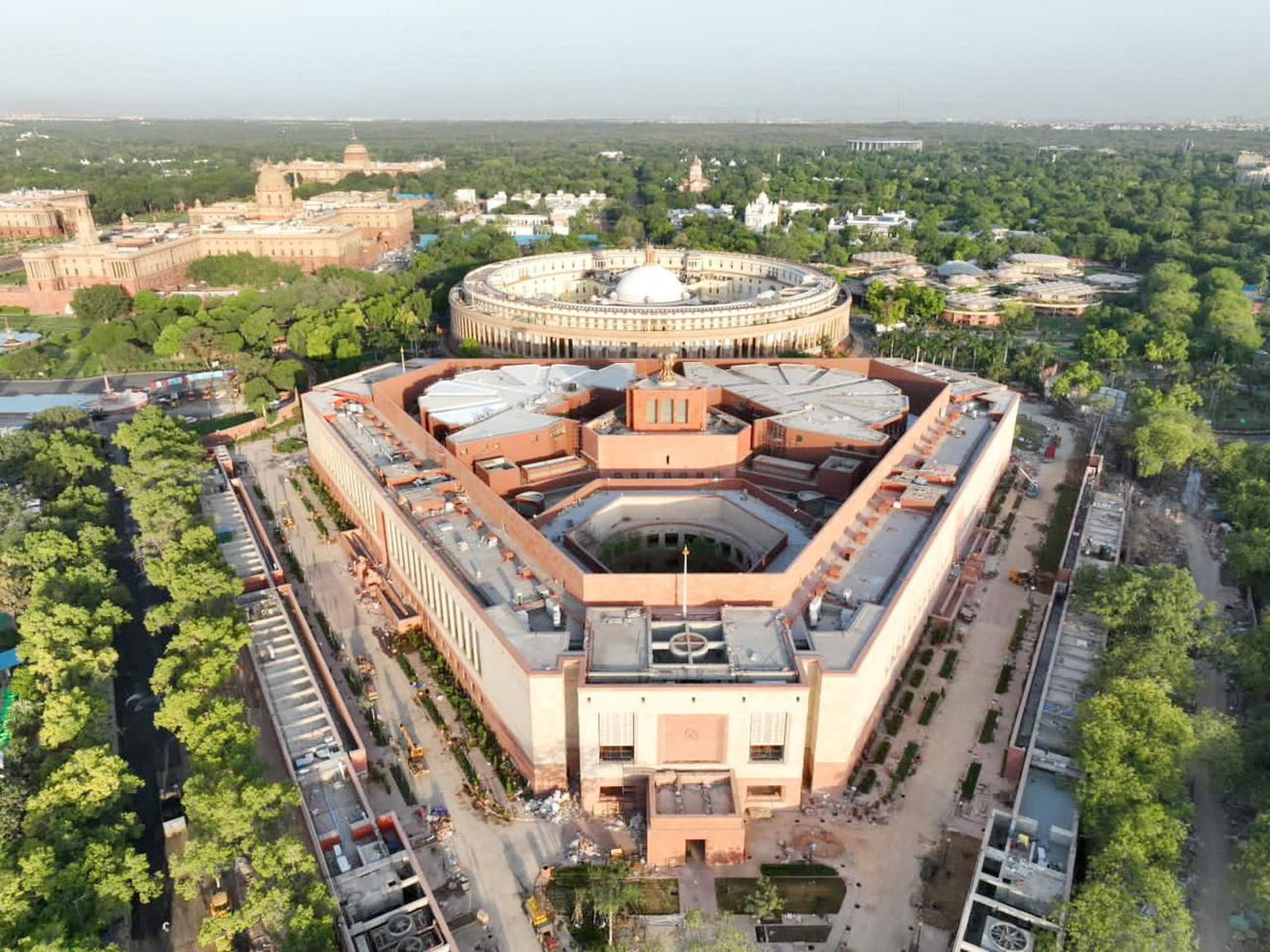 India uus parlamendihoone New Delhis.