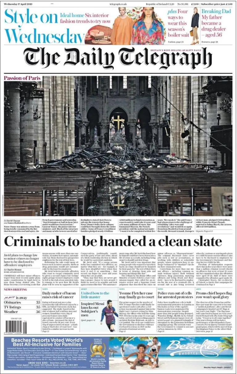 Telegraphi esikülg.