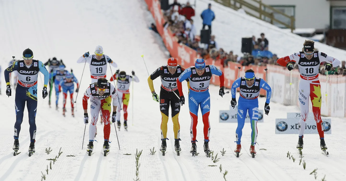 Tour de Ski tänane tuline finiš 2012. aastal.