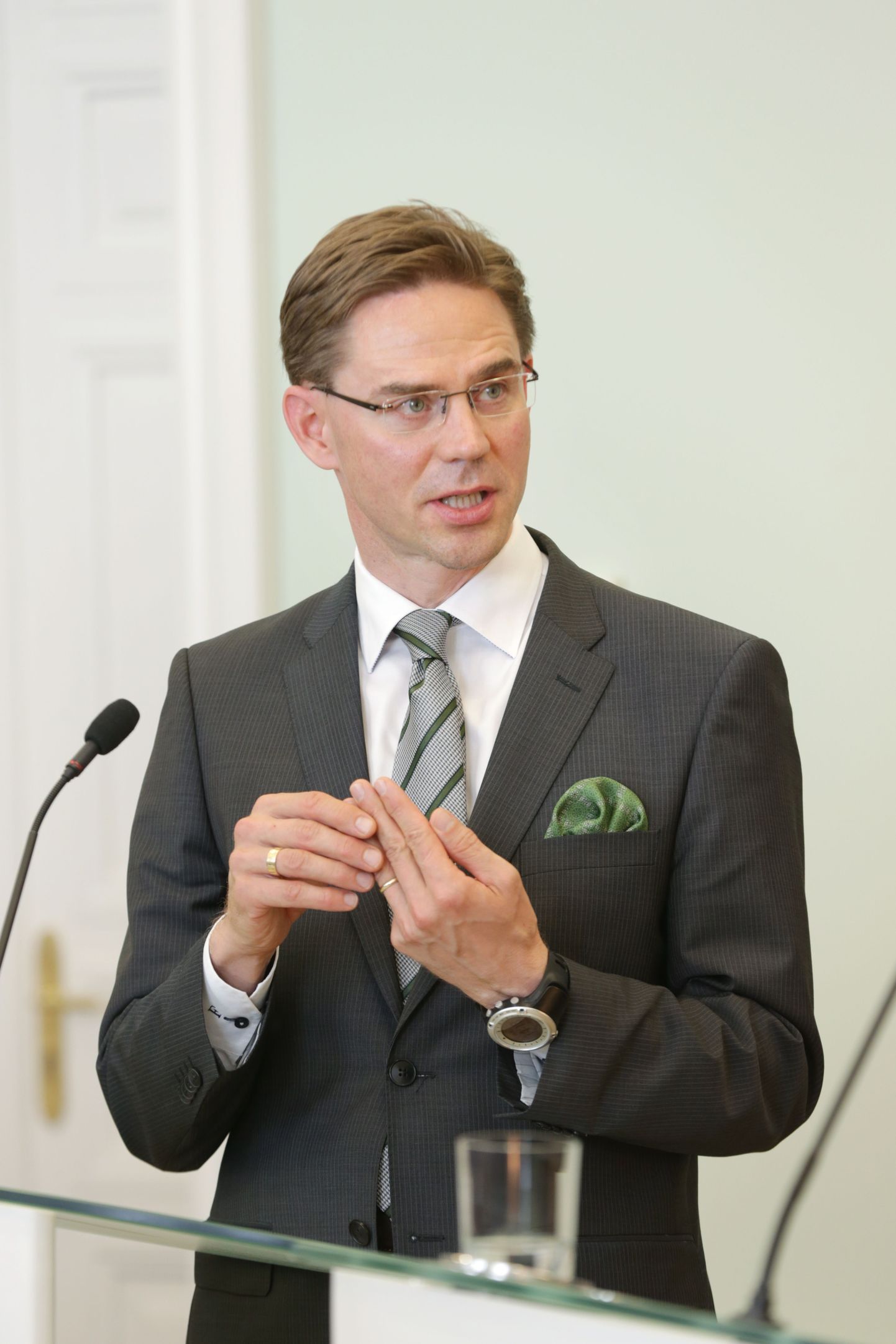 Soome Koonderakonna ehk Kokoomuse juht Jyrki Kartainen Tallinnas 18. juunil.