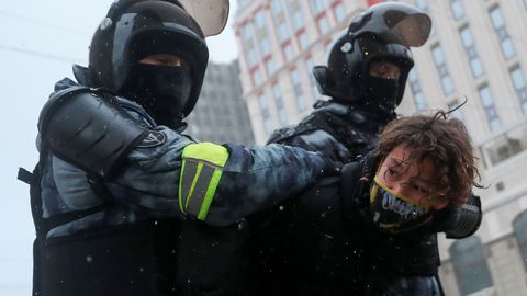 USA mõistab hukka Venemaa karmi taktika meeleavalduste mahasurumisel 