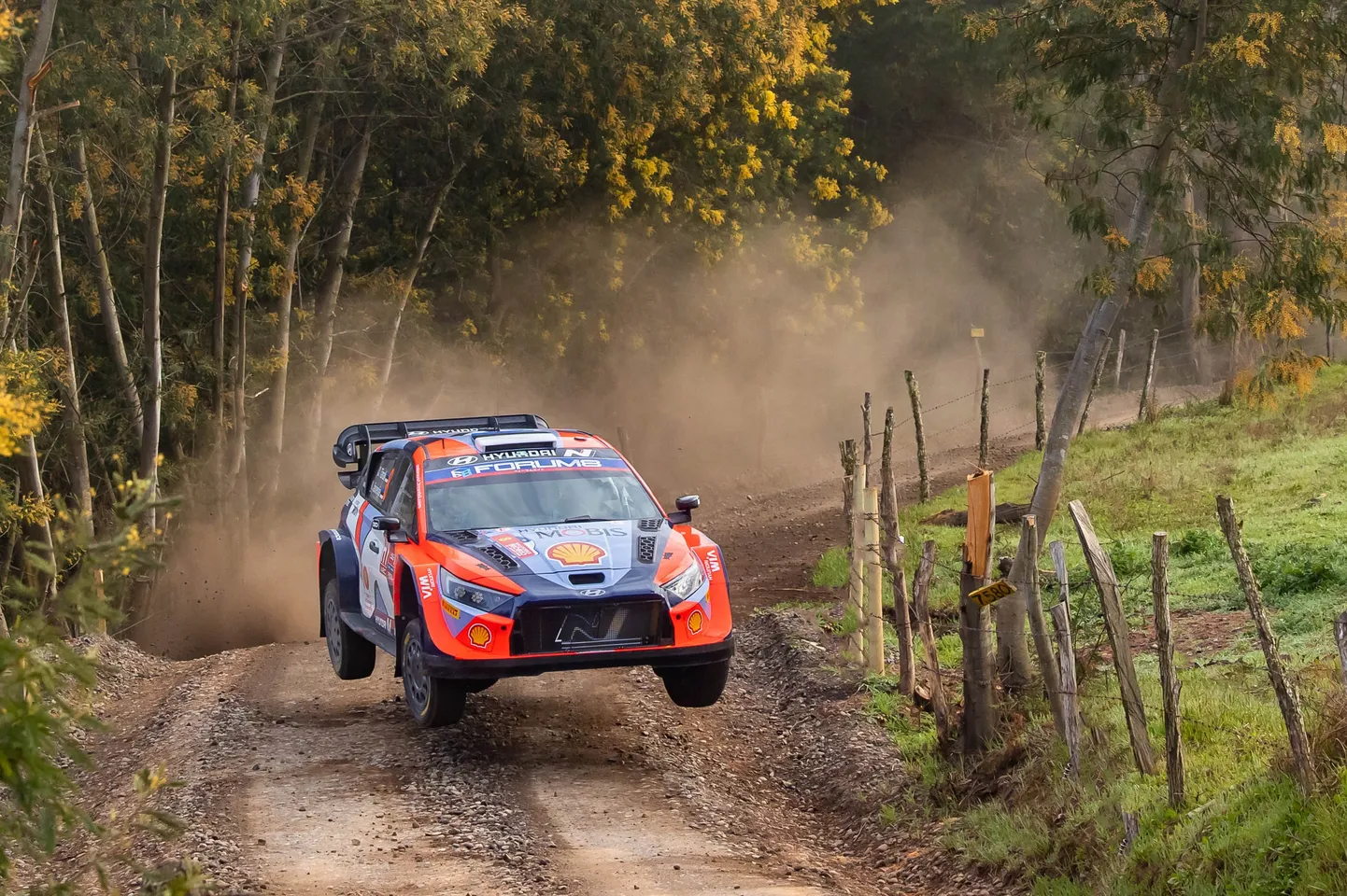 Ott Tänak Hyundai i20 Rally1-autoga Tšiili MM-rallil.