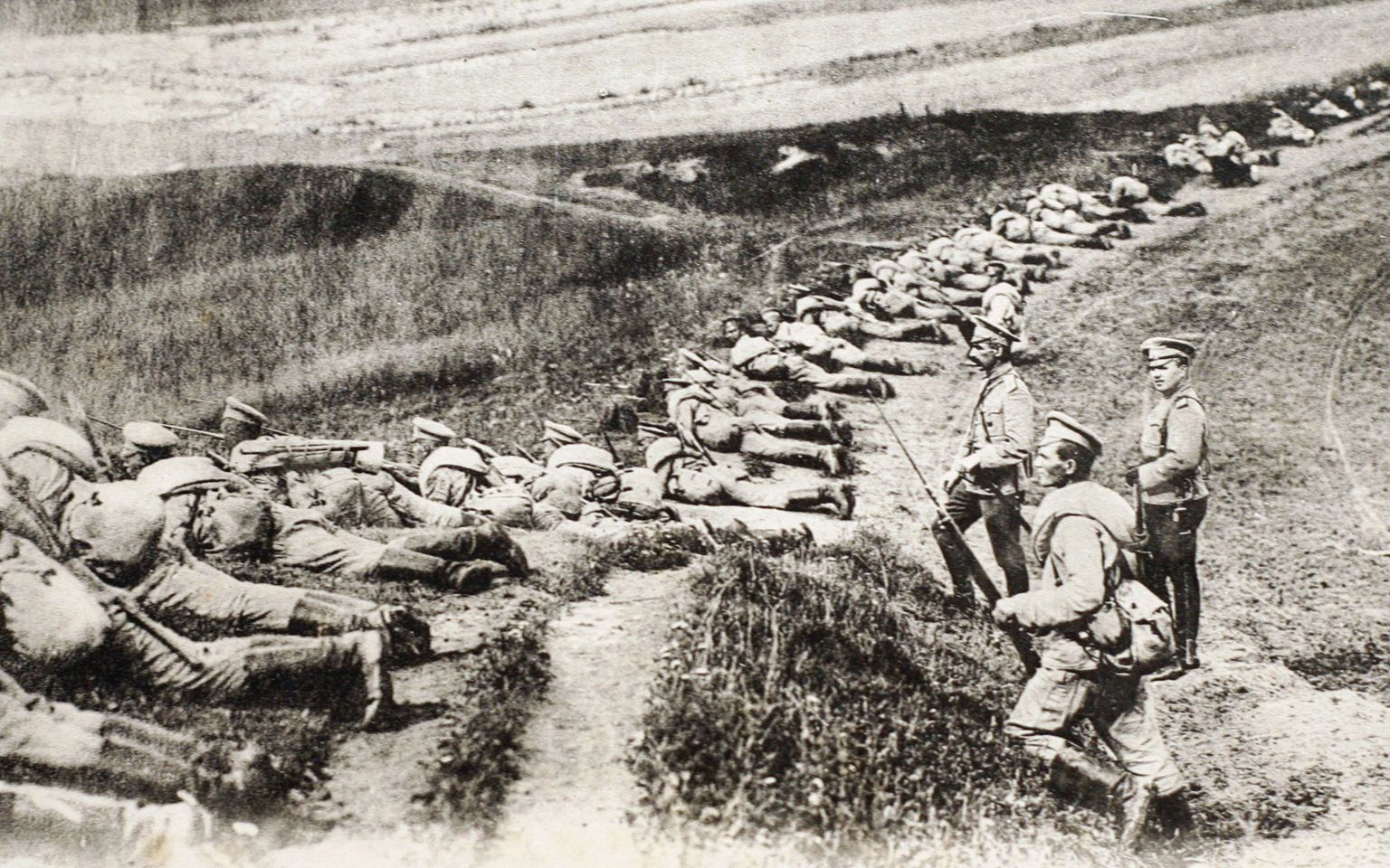 Vene keisririigi sõdurid Ida-Preisimaa rindel Esimese maailmasõja ajal.