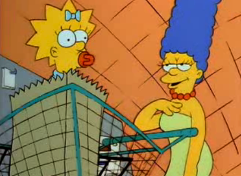 Marge ja Maggie «Simpsonite» avastseenis