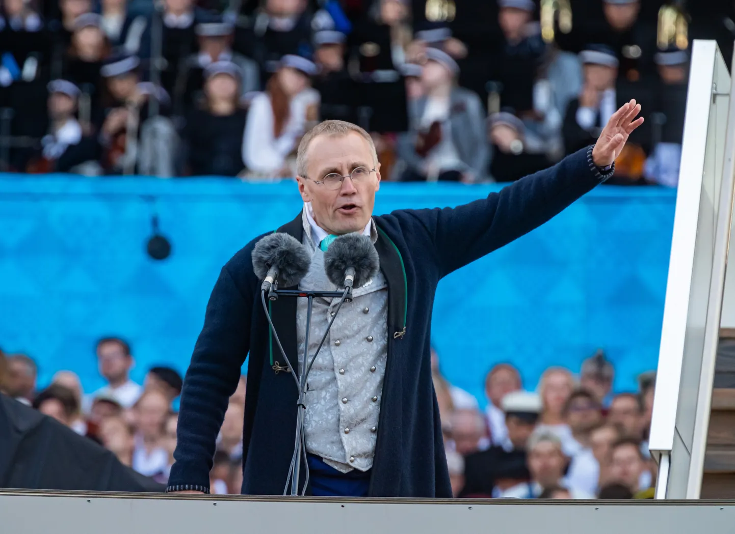 Tõnis Lukas laulupeol.