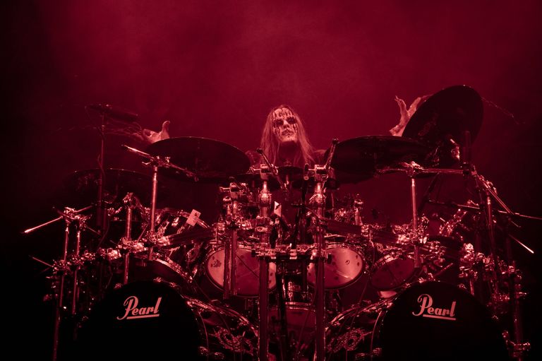 Джои Джордисон, экс-барабанщик группы Slipknot. 30 октября 2009 года.