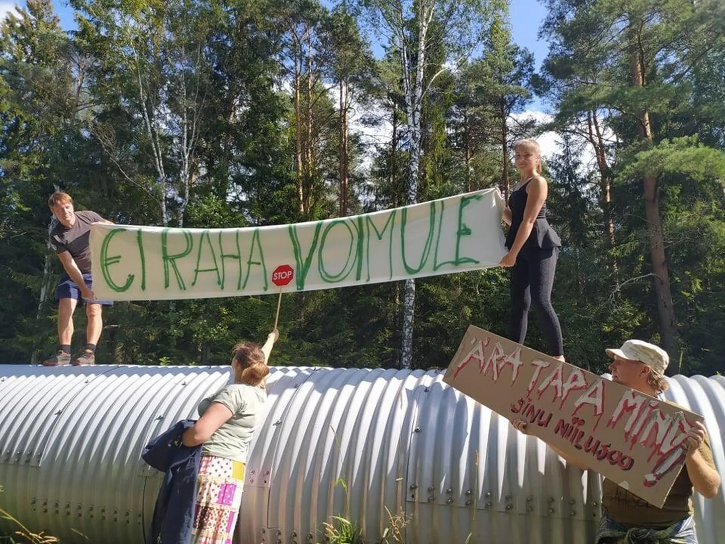 Niilusoo raba kaitseks on korraldatud mitu meeleavaldust.