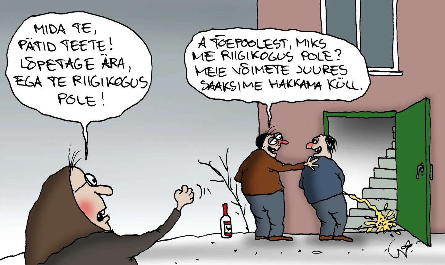 Urmas Nemvalts joonistab.