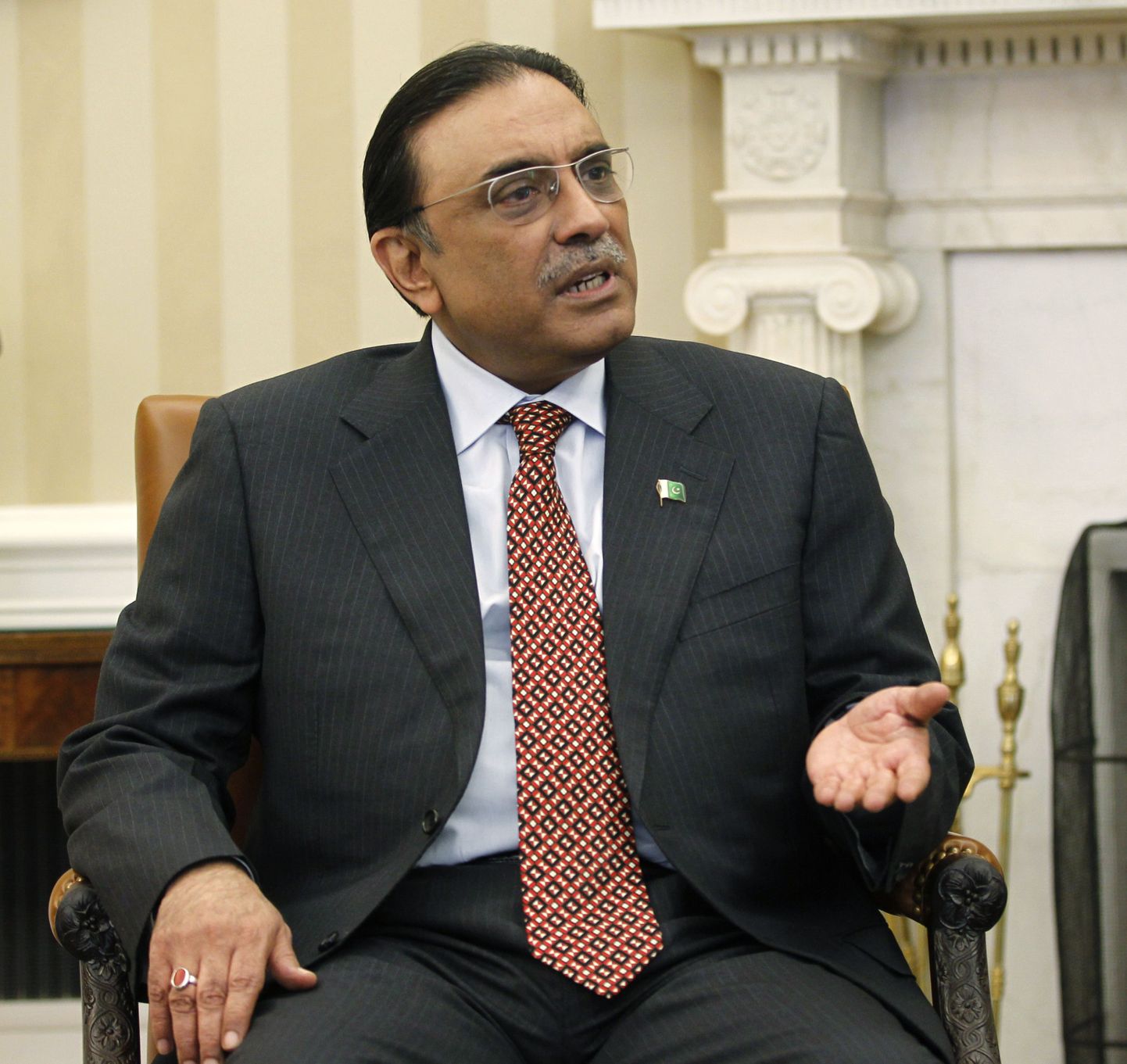 Pakistani president Asif Ali Zardari