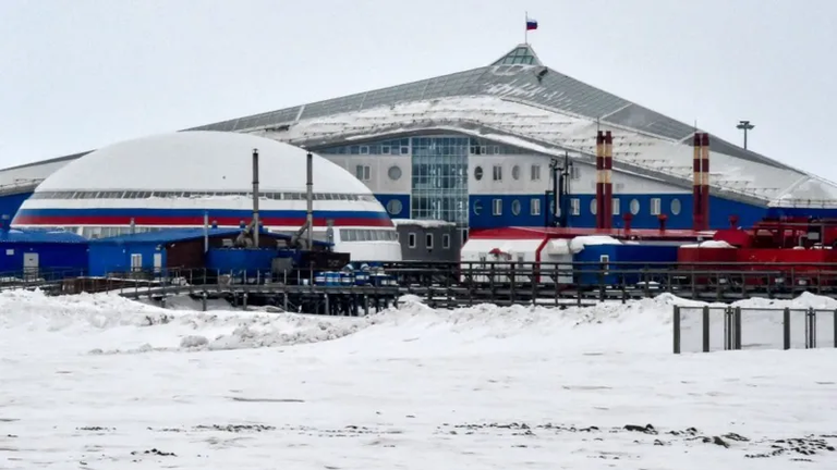 Российская военная база «Арктический трилистник» на острове Земля Александра построена в 2016 году