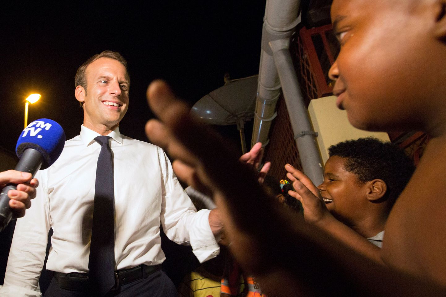 Emmanuel Macron Prantsuse Gujaanas.