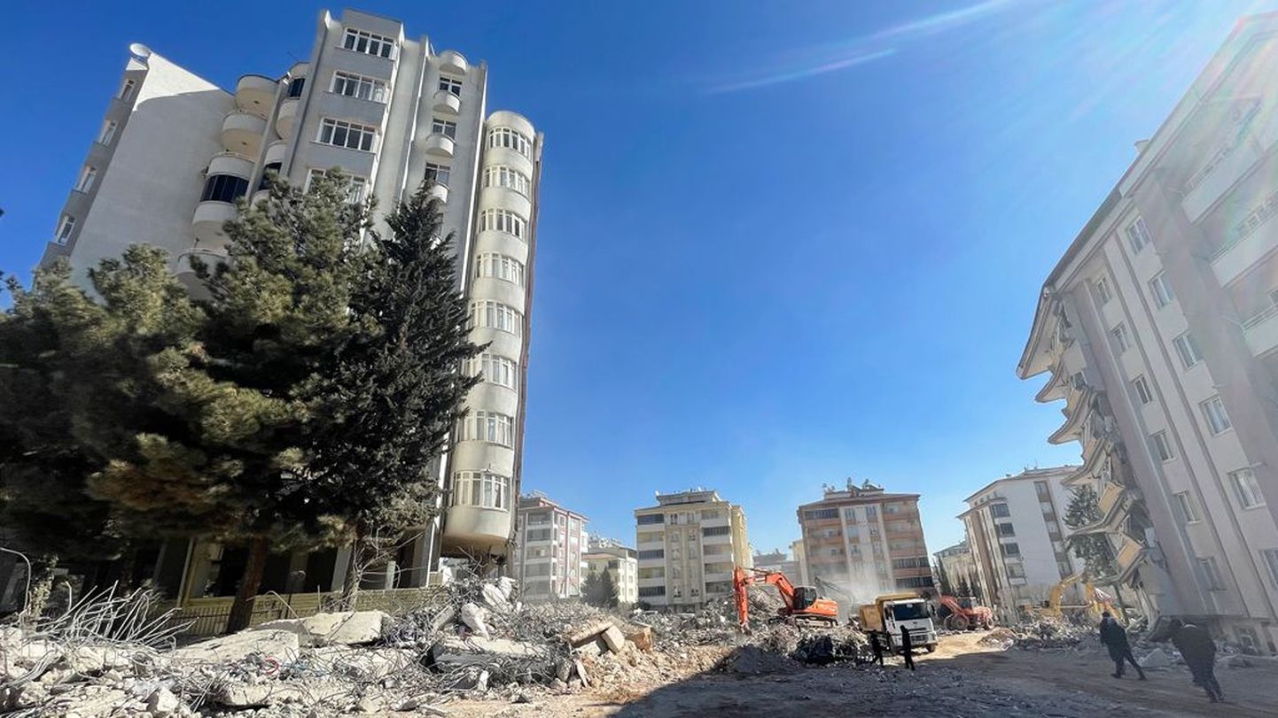 Все, что осталось от жилого комплекса «Айше Мехмет Полат» в Газиантепе