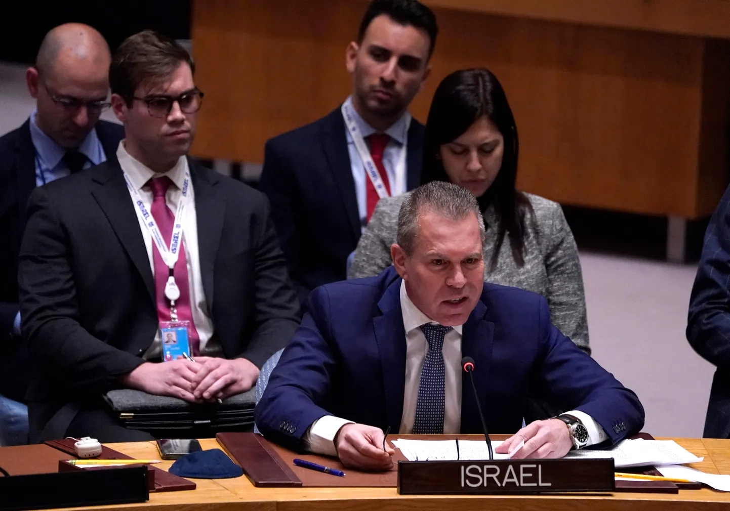 Iisraeli alaline esindaja ÜRO-s Gilad Erdan.