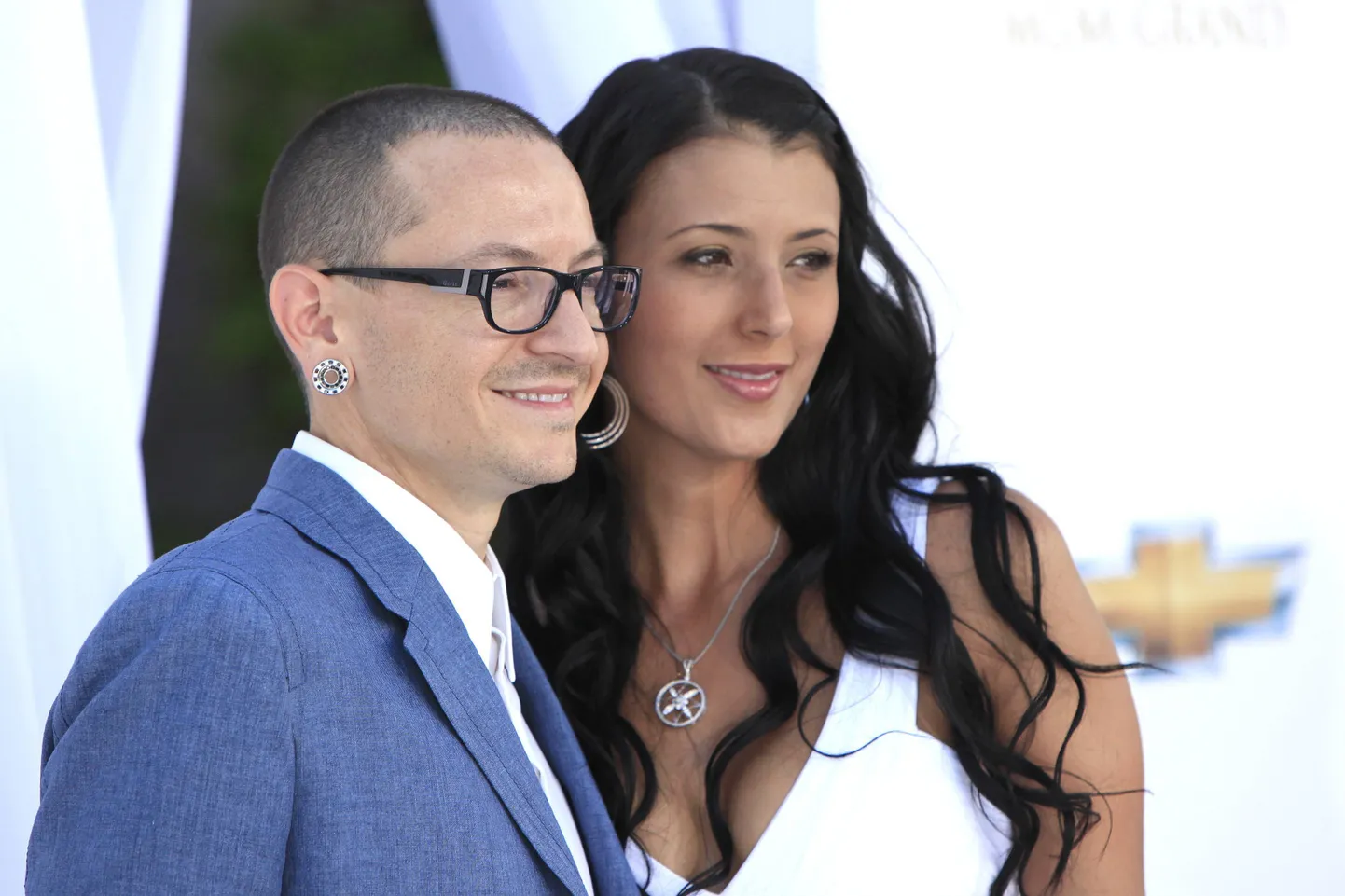 Varalahkunud Chester Bennington koos Talindaga 2012. aastal.