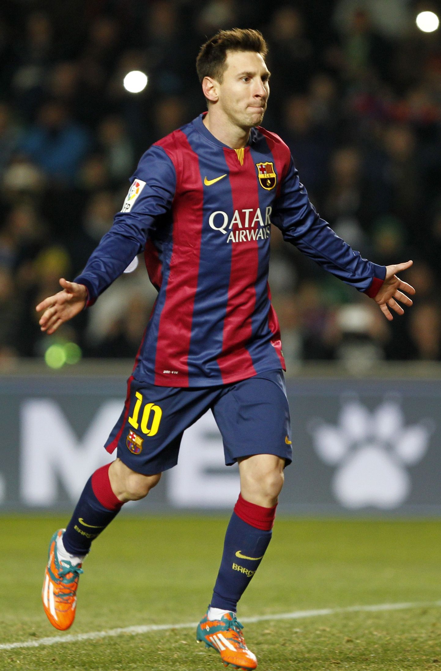Lionel Messi FC Barcelona särgis.
