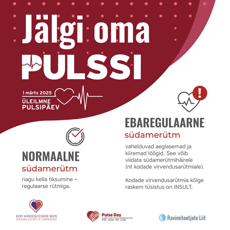Pulssi peaks oskama mõõta igaüks, sest see võib päästa elu.