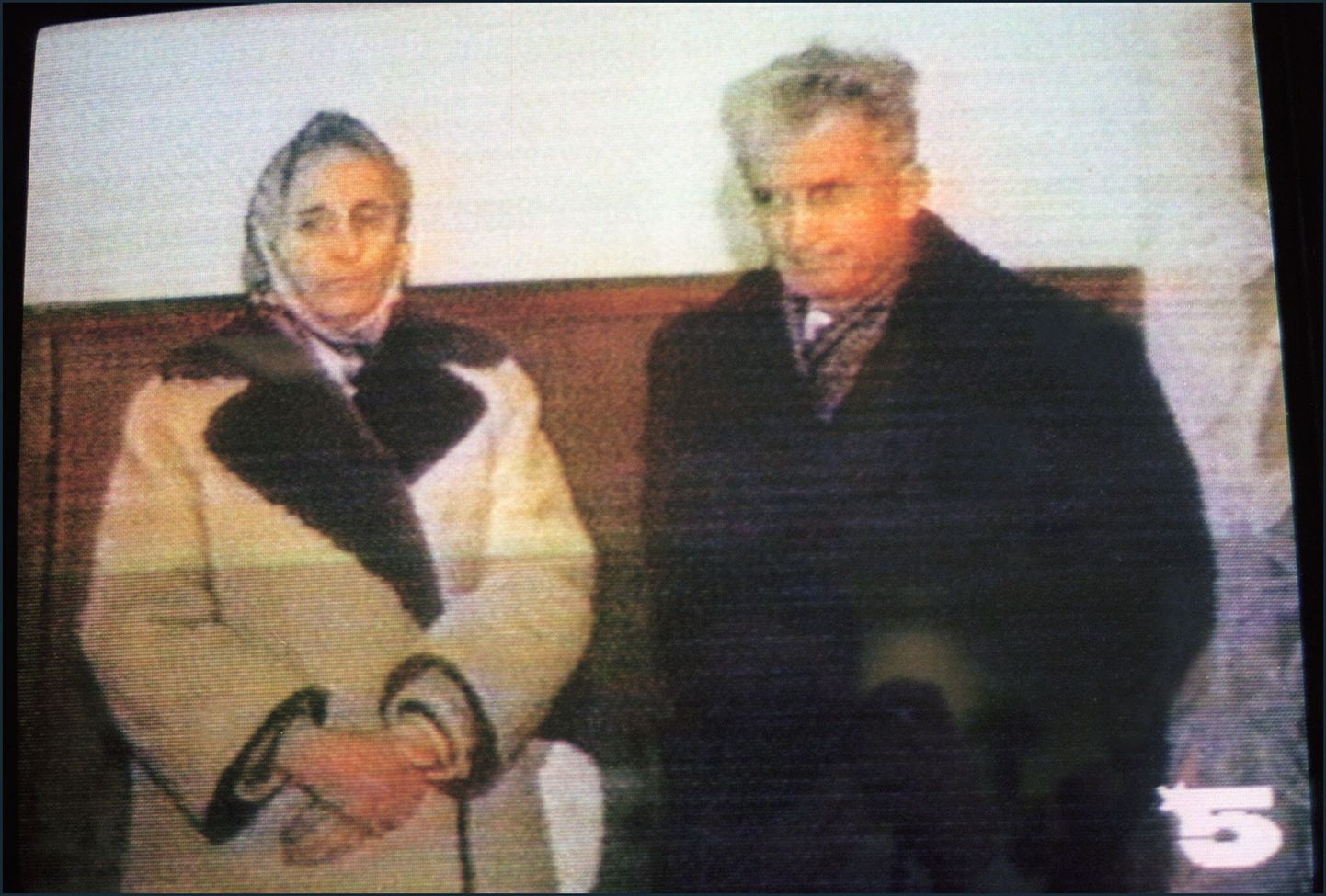 Telepilt Nicolae Ceausescust ja ta naisest Elenast
