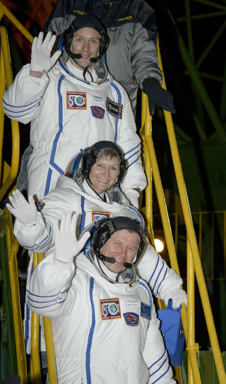 ISSile suundusid astronaudid Peggy Watson, Thomas Pesquet ja Oleg Novitski / Scanpix