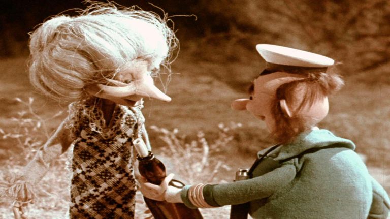 A frame from Heino Pars' puppet film «Kunksmoor and Captain Trumm», based on Aino Pervik's children's book of the same name in 1978.