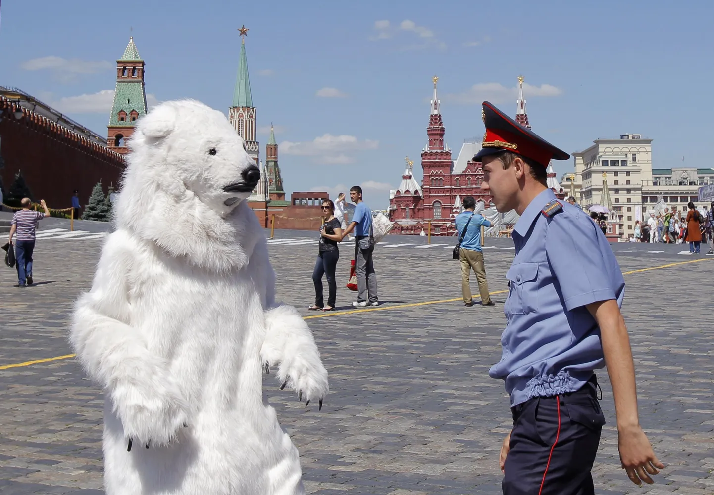 Greenpeace´i aktsioon Punasel väljakul.