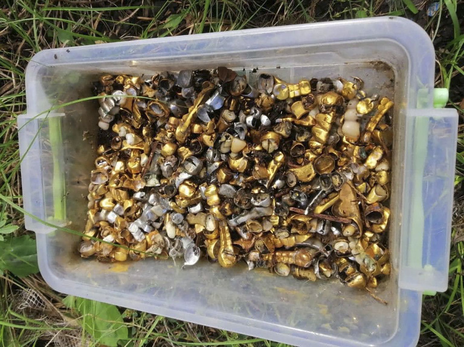 Ukraina Harkivi oblasti Piskõ-Radkivski küla vabastamisel leidsid Ukraina sõdurid piinakambri, kus oli ka karbitäis hambaid, mis algselt arvati olevat kullast, ja hambakroone